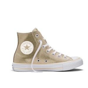 gold converse all-star high tops